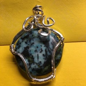 Silver turquoise pendant
